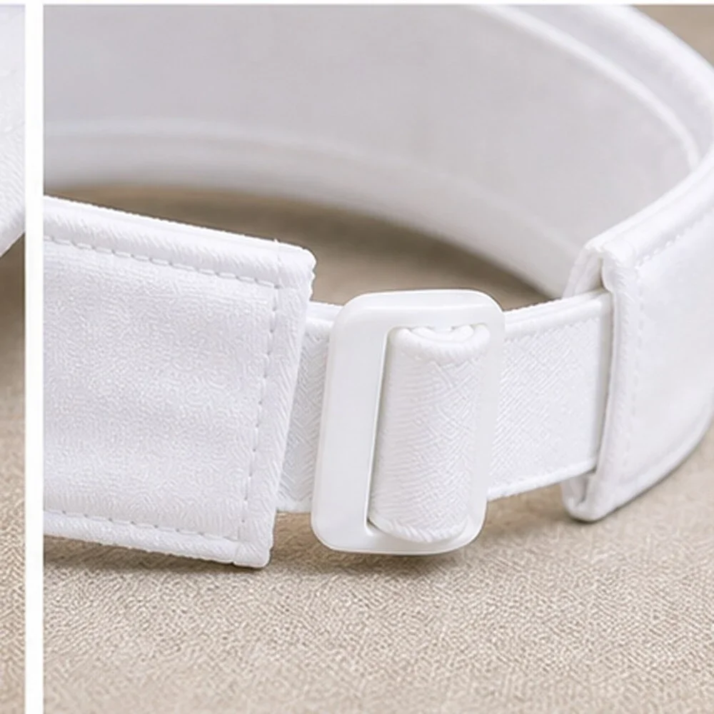 ALO Yoga White Athleisure Open Top Visor Hat Logo